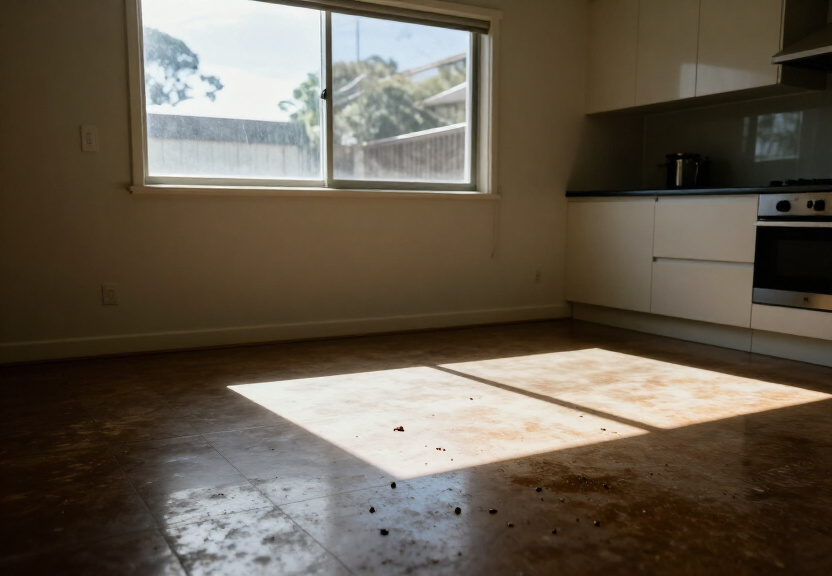 Ant trails and nests in a Grays Point kitchen before treatment